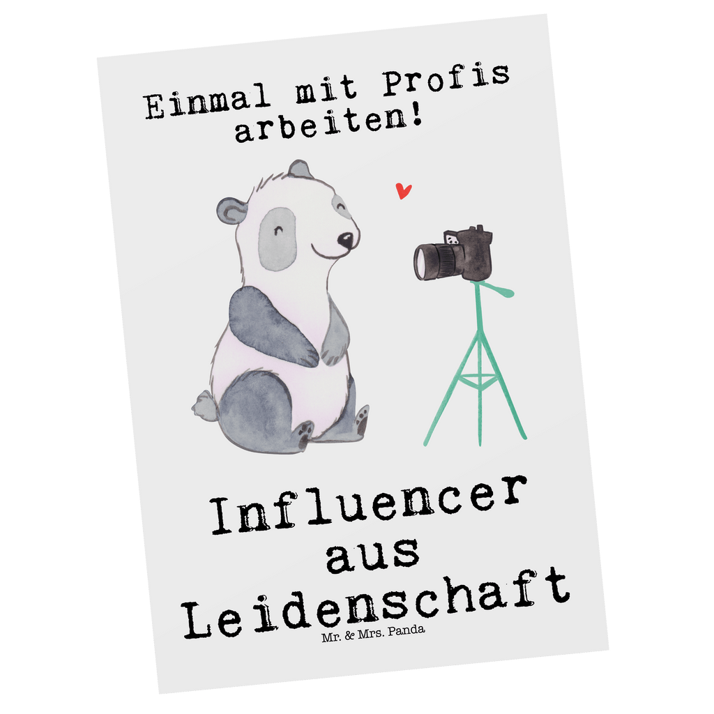 Postkarte Influencer aus Leidenschaft Geschenkkarte, Grußkarte, Karte, Einladung, Ansichtskarte, Geburtstagskarte, Einladungskarte, Dankeskarte, Beruf, Ausbildung, Jubiläum, Abschied, Rente, Kollege, Kollegin, Geschenk, Schenken, Arbeitskollege, Mitarbeiter, Firma, Danke, Dankeschön