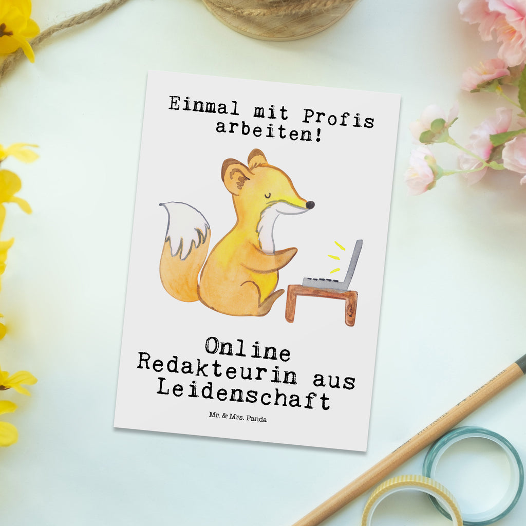 Postkarte Online Redakteurin aus Leidenschaft Geschenkkarte, Grußkarte, Karte, Einladung, Ansichtskarte, Geburtstagskarte, Einladungskarte, Beruf, Ausbildung, Jubiläum, Abschied, Rente, Kollege, Kollegin, Geschenk, Schenken, Arbeitskollege, Mitarbeiter, Firma, Danke, Dankeschön
