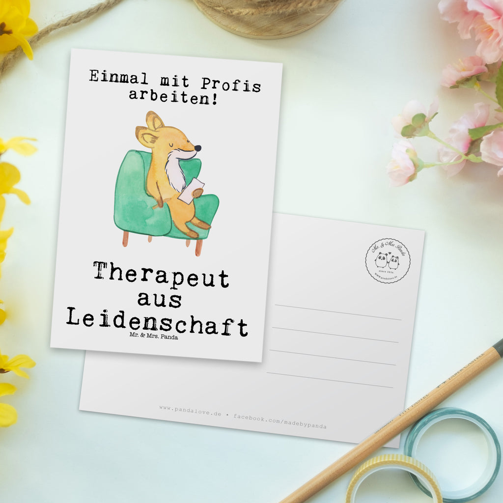Postkarte Therapeut aus Leidenschaft Geschenkkarte, Grußkarte, Karte, Einladung, Ansichtskarte, Geburtstagskarte, Einladungskarte, Dankeskarte, Beruf, Ausbildung, Jubiläum, Abschied, Rente, Kollege, Kollegin, Geschenk, Schenken, Arbeitskollege, Mitarbeiter, Firma, Danke, Dankeschön