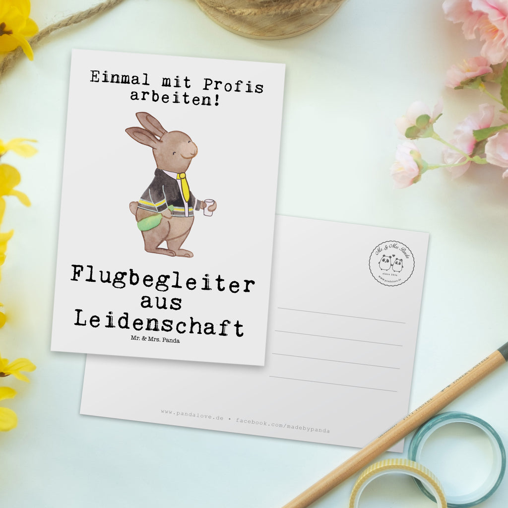 Postkarte Flugbegleiter aus Leidenschaft Geschenkkarte, Grußkarte, Karte, Einladung, Ansichtskarte, Geburtstagskarte, Einladungskarte, Dankeskarte, Beruf, Ausbildung, Jubiläum, Abschied, Rente, Kollege, Kollegin, Geschenk, Schenken, Arbeitskollege, Mitarbeiter, Firma, Danke, Dankeschön, Flugbegleiter, Steward, Flugsteward, Flight-Attendant