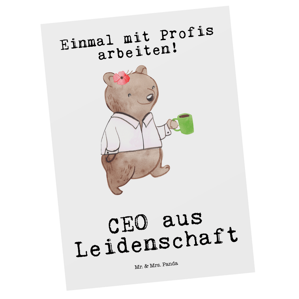 Postkarte CEO aus Leidenschaft Geschenkkarte, Grußkarte, Karte, Einladung, Ansichtskarte, Geburtstagskarte, Einladungskarte, Beruf, Ausbildung, Jubiläum, Abschied, Rente, Kollege, Kollegin, Geschenk, Schenken, Arbeitskollege, Mitarbeiter, Firma, Danke, Dankeschön, CEO, Chef, Führungskraft, Geschäftsinhaber, Firmeninhaber, Unternehmensinhaber, Direktor, Leiter