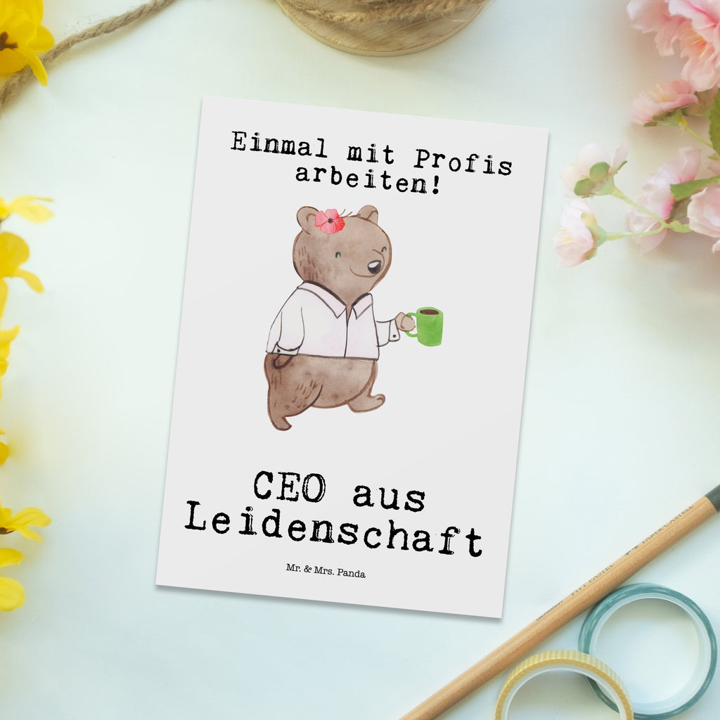 Postkarte CEO aus Leidenschaft Geschenkkarte, Grußkarte, Karte, Einladung, Ansichtskarte, Geburtstagskarte, Einladungskarte, Beruf, Ausbildung, Jubiläum, Abschied, Rente, Kollege, Kollegin, Geschenk, Schenken, Arbeitskollege, Mitarbeiter, Firma, Danke, Dankeschön, CEO, Chef, Führungskraft, Geschäftsinhaber, Firmeninhaber, Unternehmensinhaber, Direktor, Leiter