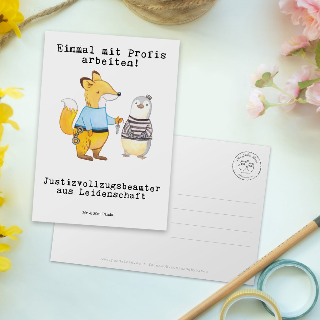 Postkarte Justizvollzugsbeamter aus Leidenschaft Geschenkkarte, Grußkarte, Karte, Einladung, Ansichtskarte, Geburtstagskarte, Einladungskarte, Dankeskarte, Beruf, Ausbildung, Jubiläum, Abschied, Rente, Kollege, Kollegin, Geschenk, Schenken, Arbeitskollege, Mitarbeiter, Firma, Danke, Dankeschön, Gefängniswärter, Justizvollzugsbeamter