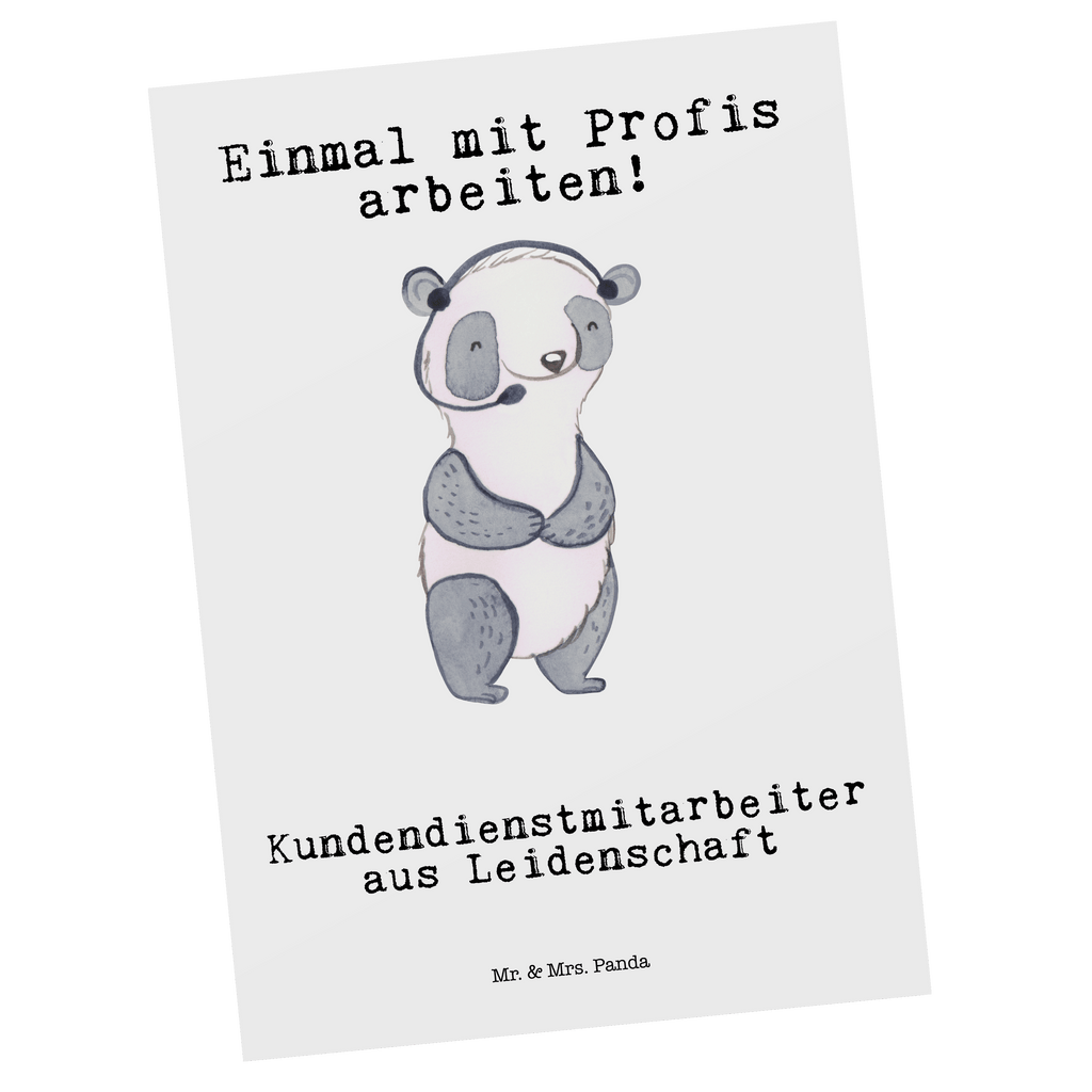 Postkarte Kundendienstmitarbeiter aus Leidenschaft Geschenkkarte, Grußkarte, Karte, Einladung, Ansichtskarte, Geburtstagskarte, Einladungskarte, Beruf, Ausbildung, Jubiläum, Abschied, Rente, Kollege, Kollegin, Geschenk, Schenken, Arbeitskollege, Mitarbeiter, Firma, Danke, Dankeschön, Kundendienstmitarbeiter, Callcenteragent, customer service, backoffice mitarbeiter