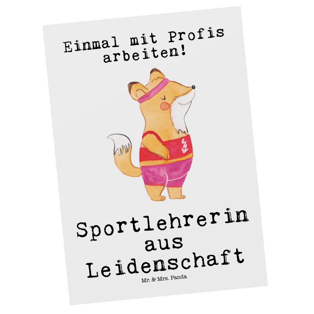 Postkarte Sportlehrerin aus Leidenschaft Geschenkkarte, Grußkarte, Karte, Einladung, Ansichtskarte, Geburtstagskarte, Einladungskarte, Dankeskarte, Beruf, Ausbildung, Jubiläum, Abschied, Rente, Kollege, Kollegin, Geschenk, Schenken, Arbeitskollege, Mitarbeiter, Firma, Danke, Dankeschön