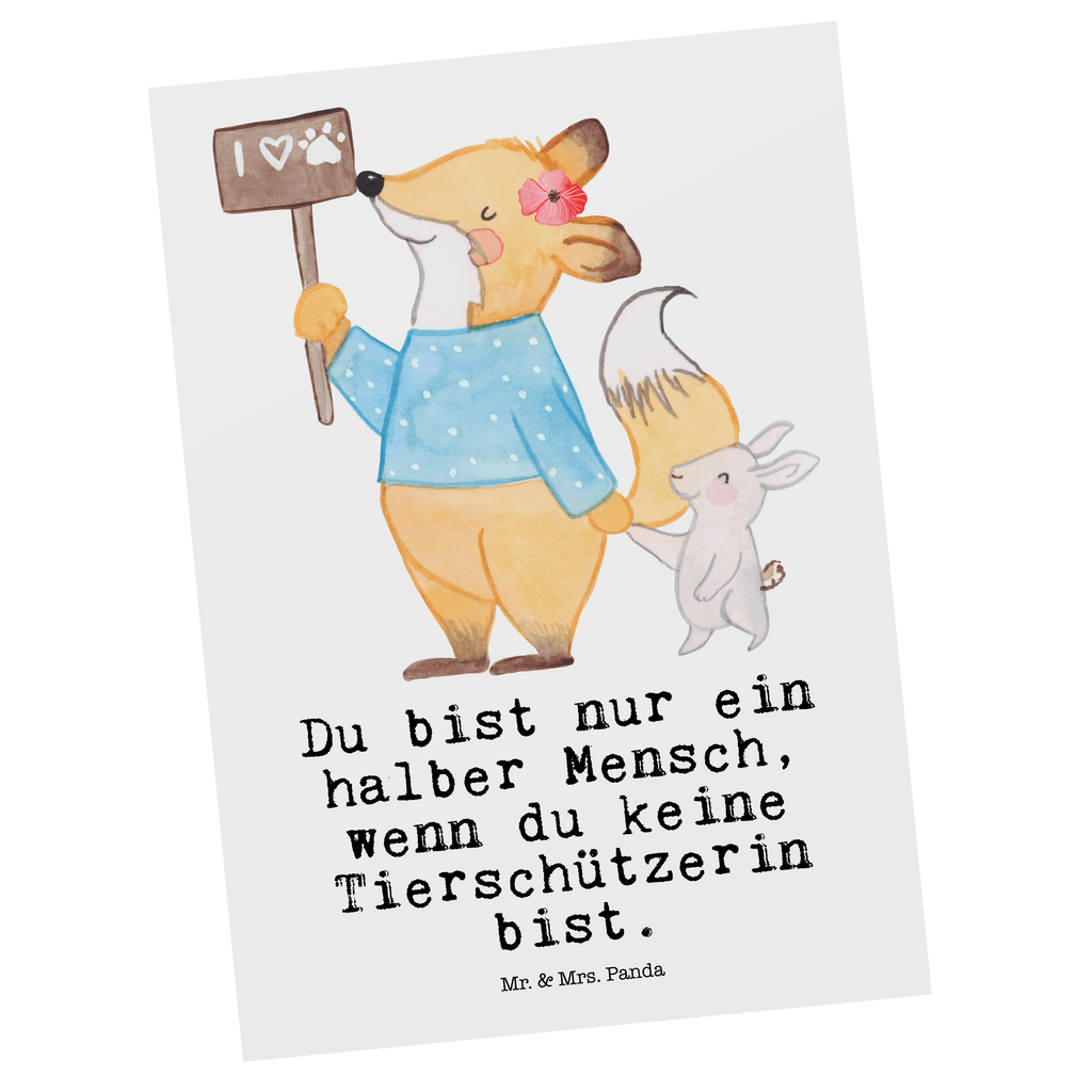 Postkarte Tierschützerin mit Herz Geschenkkarte, Grußkarte, Karte, Einladung, Ansichtskarte, Geburtstagskarte, Einladungskarte, Dankeskarte, Beruf, Ausbildung, Jubiläum, Abschied, Rente, Kollege, Kollegin, Geschenk, Schenken, Arbeitskollege, Mitarbeiter, Firma, Danke, Dankeschön