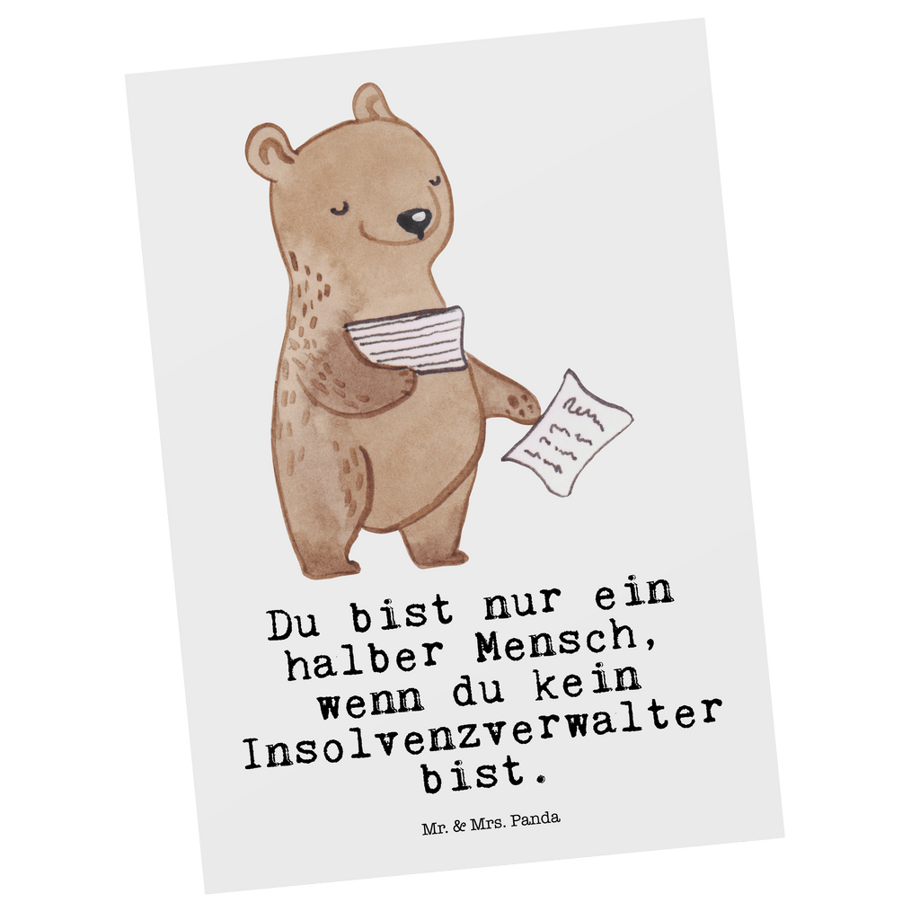 Postkarte Insolvenzverwalter mit Herz Geschenkkarte, Grußkarte, Karte, Einladung, Ansichtskarte, Geburtstagskarte, Einladungskarte, Beruf, Ausbildung, Jubiläum, Abschied, Rente, Kollege, Kollegin, Geschenk, Schenken, Arbeitskollege, Mitarbeiter, Firma, Danke, Dankeschön