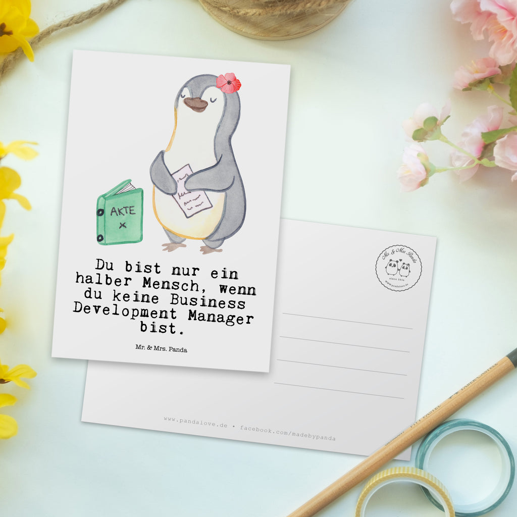 Postkarte Business Development Manager mit Herz Geschenkkarte, Grußkarte, Karte, Einladung, Ansichtskarte, Geburtstagskarte, Einladungskarte, Beruf, Ausbildung, Jubiläum, Abschied, Rente, Kollege, Kollegin, Geschenk, Schenken, Arbeitskollege, Mitarbeiter, Firma, Danke, Dankeschön