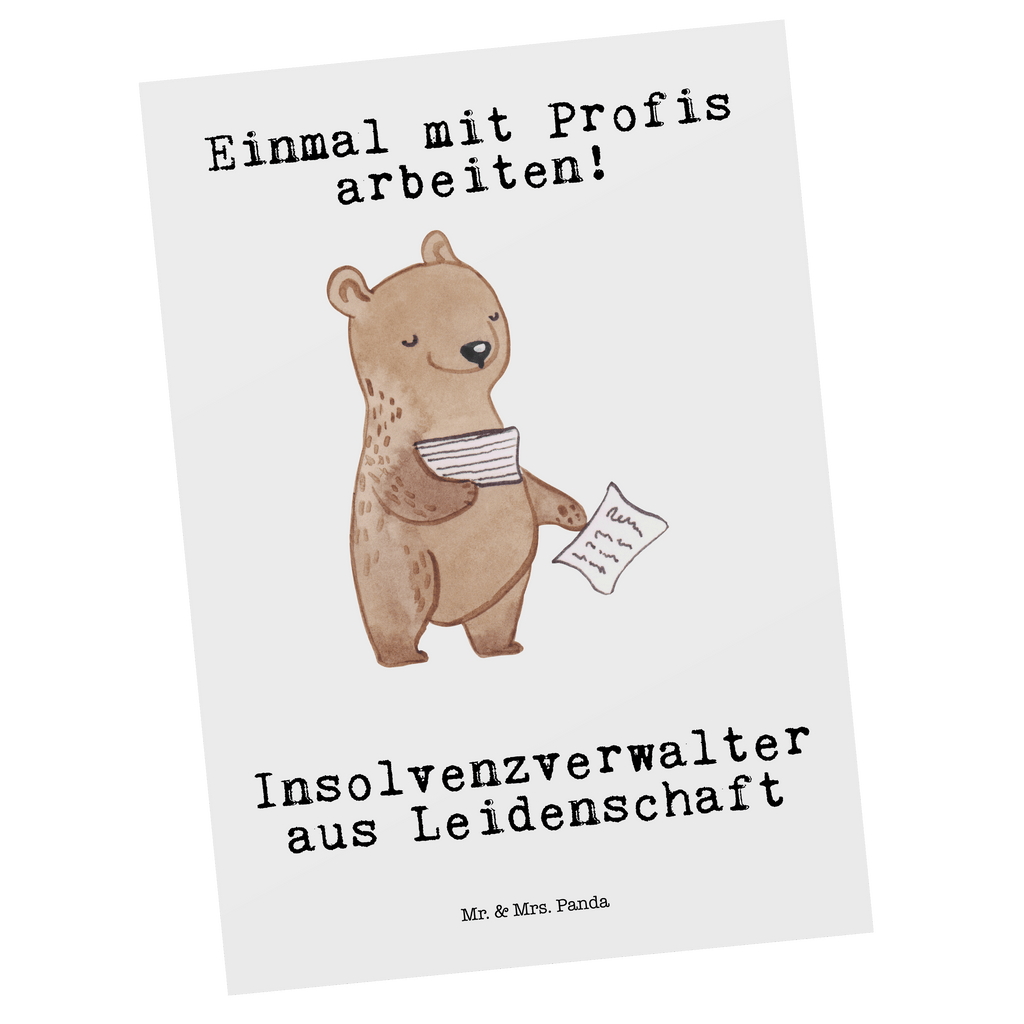 Postkarte Insolvenzverwalter aus Leidenschaft Geschenkkarte, Grußkarte, Karte, Einladung, Ansichtskarte, Geburtstagskarte, Einladungskarte, Dankeskarte, Beruf, Ausbildung, Jubiläum, Abschied, Rente, Kollege, Kollegin, Geschenk, Schenken, Arbeitskollege, Mitarbeiter, Firma, Danke, Dankeschön