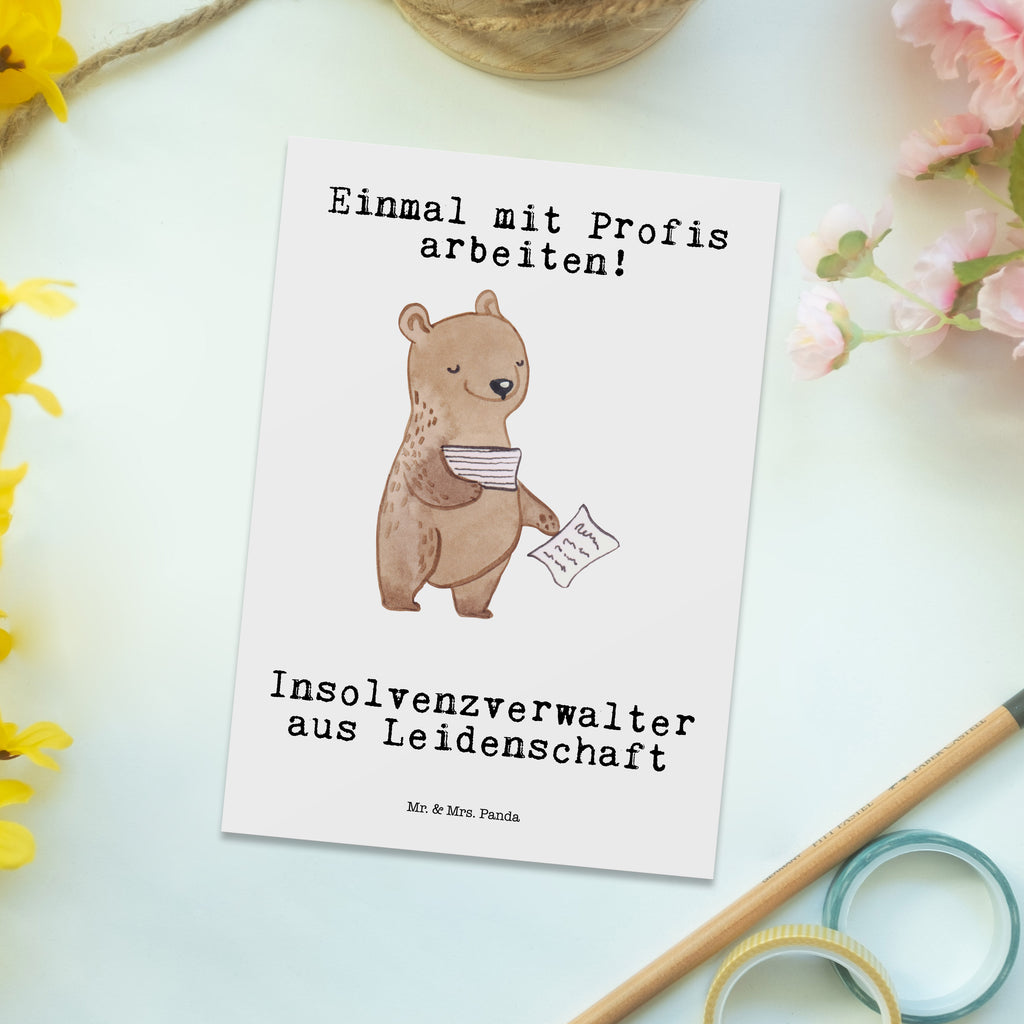 Postkarte Insolvenzverwalter aus Leidenschaft Geschenkkarte, Grußkarte, Karte, Einladung, Ansichtskarte, Geburtstagskarte, Einladungskarte, Dankeskarte, Beruf, Ausbildung, Jubiläum, Abschied, Rente, Kollege, Kollegin, Geschenk, Schenken, Arbeitskollege, Mitarbeiter, Firma, Danke, Dankeschön