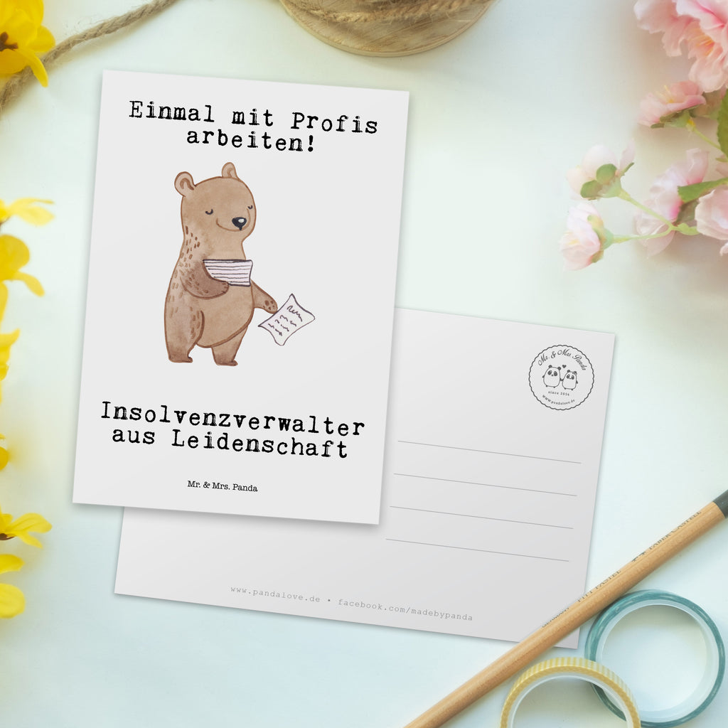 Postkarte Insolvenzverwalter aus Leidenschaft Geschenkkarte, Grußkarte, Karte, Einladung, Ansichtskarte, Geburtstagskarte, Einladungskarte, Dankeskarte, Beruf, Ausbildung, Jubiläum, Abschied, Rente, Kollege, Kollegin, Geschenk, Schenken, Arbeitskollege, Mitarbeiter, Firma, Danke, Dankeschön