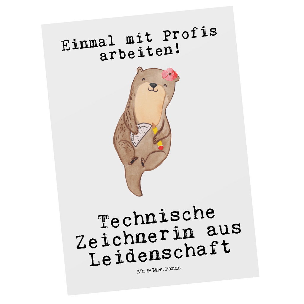 Postkarte Technische Zeichnerin aus Leidenschaft Geschenkkarte, Grußkarte, Karte, Einladung, Ansichtskarte, Geburtstagskarte, Einladungskarte, Beruf, Ausbildung, Jubiläum, Abschied, Rente, Kollege, Kollegin, Geschenk, Schenken, Arbeitskollege, Mitarbeiter, Firma, Danke, Dankeschön