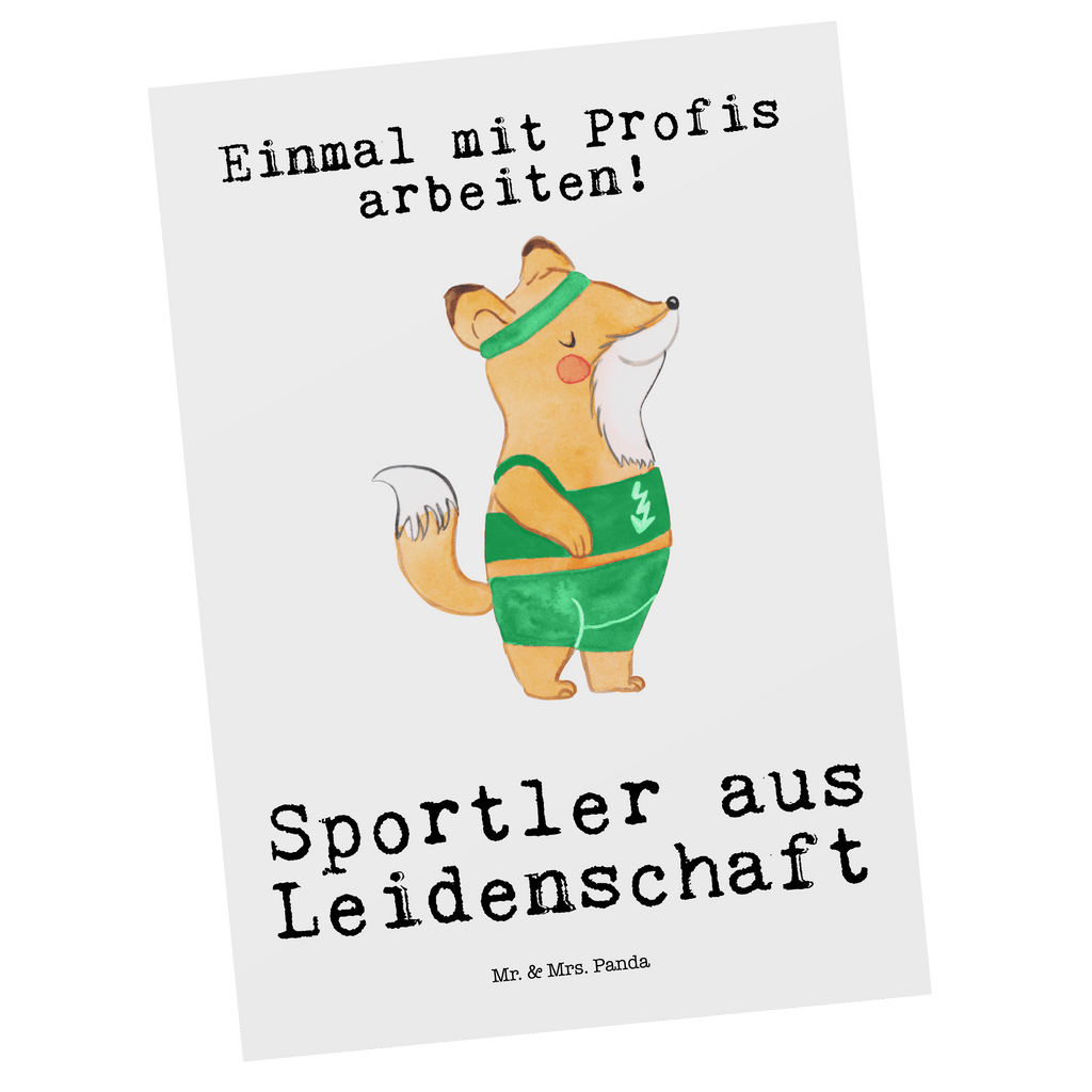 Postkarte Sportler aus Leidenschaft Geschenkkarte, Grußkarte, Karte, Einladung, Ansichtskarte, Geburtstagskarte, Einladungskarte, Dankeskarte, Beruf, Ausbildung, Jubiläum, Abschied, Rente, Kollege, Kollegin, Geschenk, Schenken, Arbeitskollege, Mitarbeiter, Firma, Danke, Dankeschön