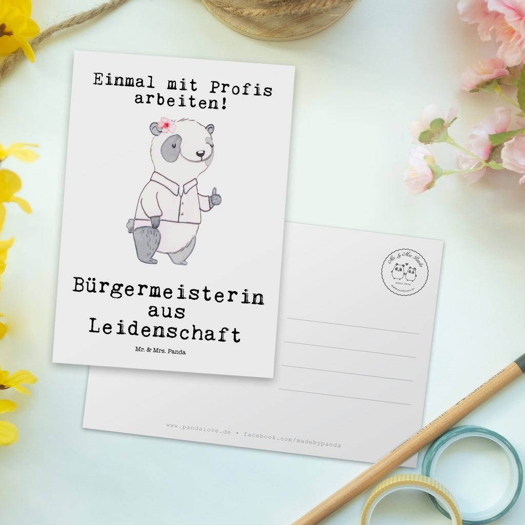 Postkarte Bürgermeisterin aus Leidenschaft Geschenkkarte, Grußkarte, Karte, Einladung, Ansichtskarte, Geburtstagskarte, Einladungskarte, Dankeskarte, Beruf, Ausbildung, Jubiläum, Abschied, Rente, Kollege, Kollegin, Geschenk, Schenken, Arbeitskollege, Mitarbeiter, Firma, Danke, Dankeschön, Bürgermeisterin Geschenk zum Amtsantritt, Amtseinführung, Bürgermeisterwahl, Stadt, Gemeinde, Wahlen, Oberbürgermeisterin, Rathaus