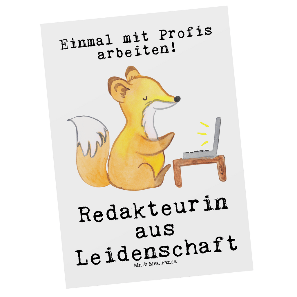 Postkarte Redakteurin aus Leidenschaft Geschenkkarte, Grußkarte, Karte, Einladung, Ansichtskarte, Geburtstagskarte, Einladungskarte, Beruf, Ausbildung, Jubiläum, Abschied, Rente, Kollege, Kollegin, Geschenk, Schenken, Arbeitskollege, Mitarbeiter, Firma, Danke, Dankeschön, Online, Redakteurin, Referentin, Journalistin