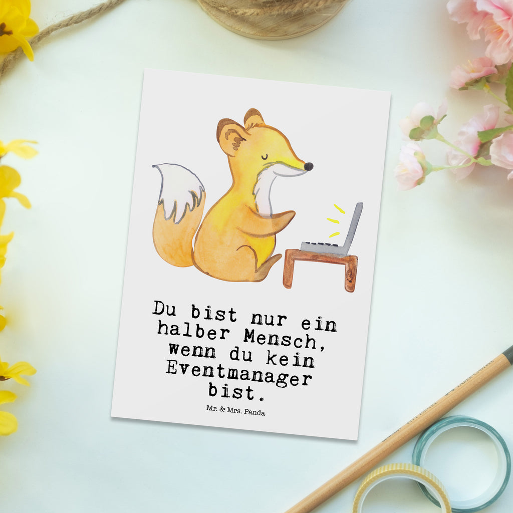 Postkarte Eventmanager mit Herz Geschenkkarte, Grußkarte, Karte, Einladung, Ansichtskarte, Geburtstagskarte, Einladungskarte, Dankeskarte, Beruf, Ausbildung, Jubiläum, Abschied, Rente, Kollege, Kollegin, Geschenk, Schenken, Arbeitskollege, Mitarbeiter, Firma, Danke, Dankeschön, Eventmanager, Veranstalter, Promoter