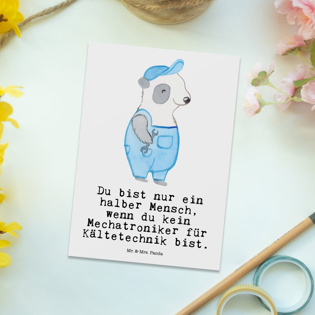 Postkarte Mechatroniker für Kältetechnik mit Herz Geschenkkarte, Grußkarte, Karte, Einladung, Ansichtskarte, Geburtstagskarte, Einladungskarte, Beruf, Ausbildung, Jubiläum, Abschied, Rente, Kollege, Kollegin, Geschenk, Schenken, Arbeitskollege, Mitarbeiter, Firma, Danke, Dankeschön, Mechatroniker für Kältetechnik, Gesellenprüfung