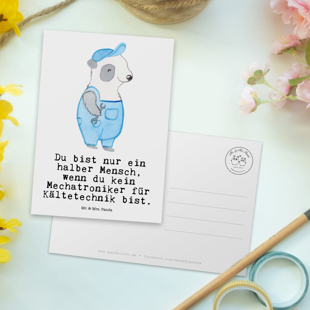Postkarte Mechatroniker für Kältetechnik mit Herz Geschenkkarte, Grußkarte, Karte, Einladung, Ansichtskarte, Geburtstagskarte, Einladungskarte, Beruf, Ausbildung, Jubiläum, Abschied, Rente, Kollege, Kollegin, Geschenk, Schenken, Arbeitskollege, Mitarbeiter, Firma, Danke, Dankeschön, Mechatroniker für Kältetechnik, Gesellenprüfung