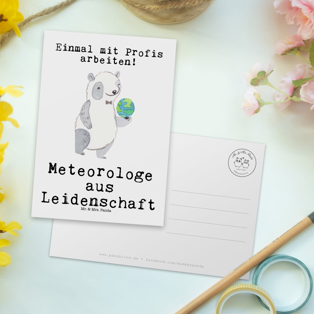 Postkarte Meteorologe aus Leidenschaft Geschenkkarte, Grußkarte, Karte, Einladung, Ansichtskarte, Geburtstagskarte, Einladungskarte, Dankeskarte, Beruf, Ausbildung, Jubiläum, Abschied, Rente, Kollege, Kollegin, Geschenk, Schenken, Arbeitskollege, Mitarbeiter, Firma, Danke, Dankeschön