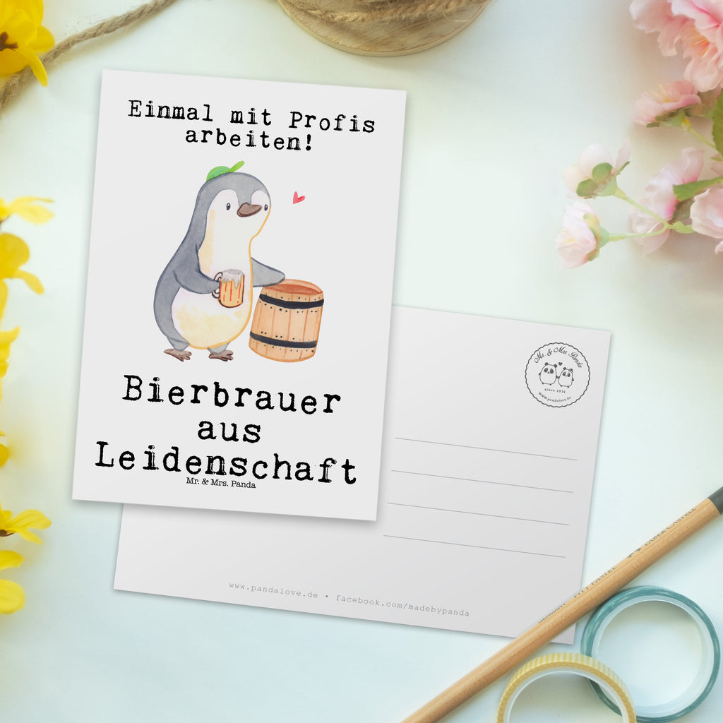 Postkarte Bierbrauer aus Leidenschaft Geschenkkarte, Grußkarte, Karte, Einladung, Ansichtskarte, Geburtstagskarte, Einladungskarte, Dankeskarte, Beruf, Ausbildung, Jubiläum, Abschied, Rente, Kollege, Kollegin, Geschenk, Schenken, Arbeitskollege, Mitarbeiter, Firma, Danke, Dankeschön, Bierbrauer, Biertrinker, Bierkenner, Biergeschenk, Hobbybrauen, Heimbrauen, Selbstbrauen, Bierliebe, Bierfass