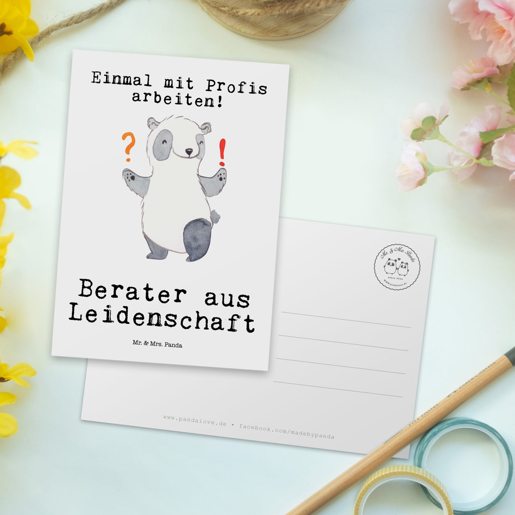 Postkarte Berater aus Leidenschaft Geschenkkarte, Grußkarte, Karte, Einladung, Ansichtskarte, Geburtstagskarte, Einladungskarte, Dankeskarte, Beruf, Ausbildung, Jubiläum, Abschied, Rente, Kollege, Kollegin, Geschenk, Schenken, Arbeitskollege, Mitarbeiter, Firma, Danke, Dankeschön, Berater, Finanzberater, IT Beratung, Beratungsbüro, Eröffnung