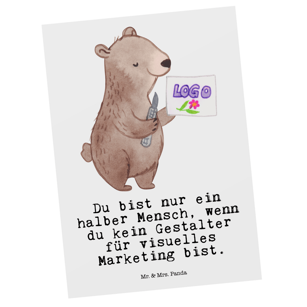 Postkarte Gestalter für visuelles Marketing mit Herz Geschenkkarte, Grußkarte, Karte, Einladung, Ansichtskarte, Geburtstagskarte, Einladungskarte, Dankeskarte, Beruf, Ausbildung, Jubiläum, Abschied, Rente, Kollege, Kollegin, Geschenk, Schenken, Arbeitskollege, Mitarbeiter, Firma, Danke, Dankeschön