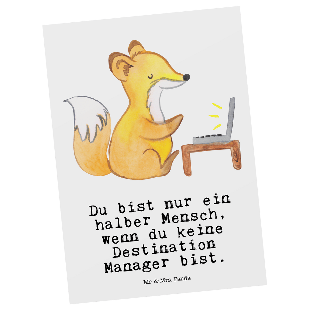 Postkarte Destination Manager mit Herz Geschenkkarte, Grußkarte, Karte, Einladung, Ansichtskarte, Geburtstagskarte, Einladungskarte, Dankeskarte, Beruf, Ausbildung, Jubiläum, Abschied, Rente, Kollege, Kollegin, Geschenk, Schenken, Arbeitskollege, Mitarbeiter, Firma, Danke, Dankeschön