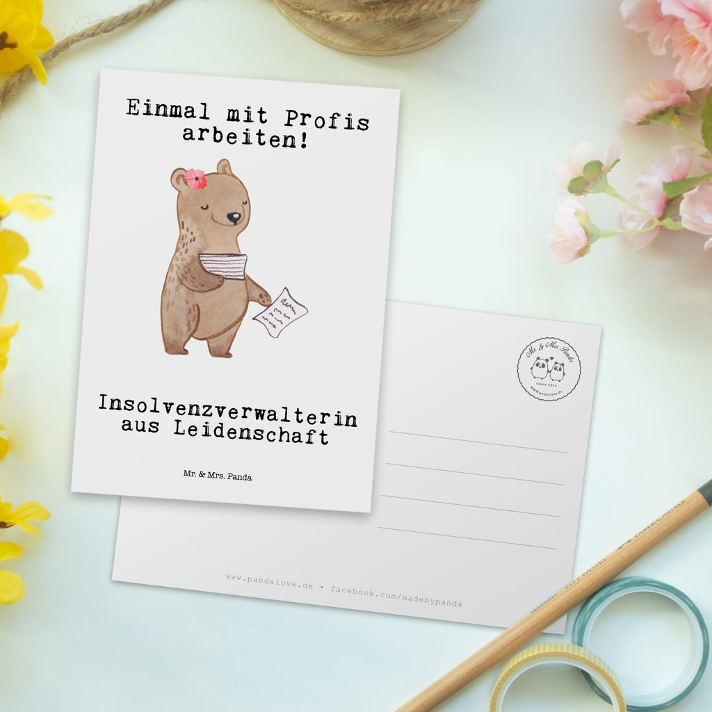 Postkarte Insolvenzverwalterin aus Leidenschaft Geschenkkarte, Grußkarte, Karte, Einladung, Ansichtskarte, Geburtstagskarte, Einladungskarte, Dankeskarte, Beruf, Ausbildung, Jubiläum, Abschied, Rente, Kollege, Kollegin, Geschenk, Schenken, Arbeitskollege, Mitarbeiter, Firma, Danke, Dankeschön