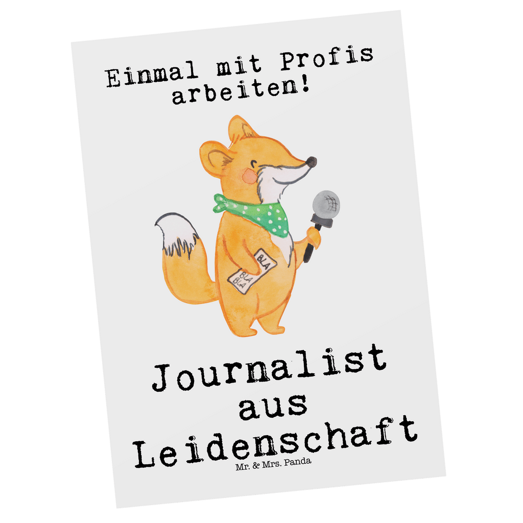 Postkarte Journalist aus Leidenschaft Geschenkkarte, Grußkarte, Karte, Einladung, Ansichtskarte, Geburtstagskarte, Einladungskarte, Dankeskarte, Beruf, Ausbildung, Jubiläum, Abschied, Rente, Kollege, Kollegin, Geschenk, Schenken, Arbeitskollege, Mitarbeiter, Firma, Danke, Dankeschön, Journalist, Reporter, Redakteur, Pressebüro, Studium