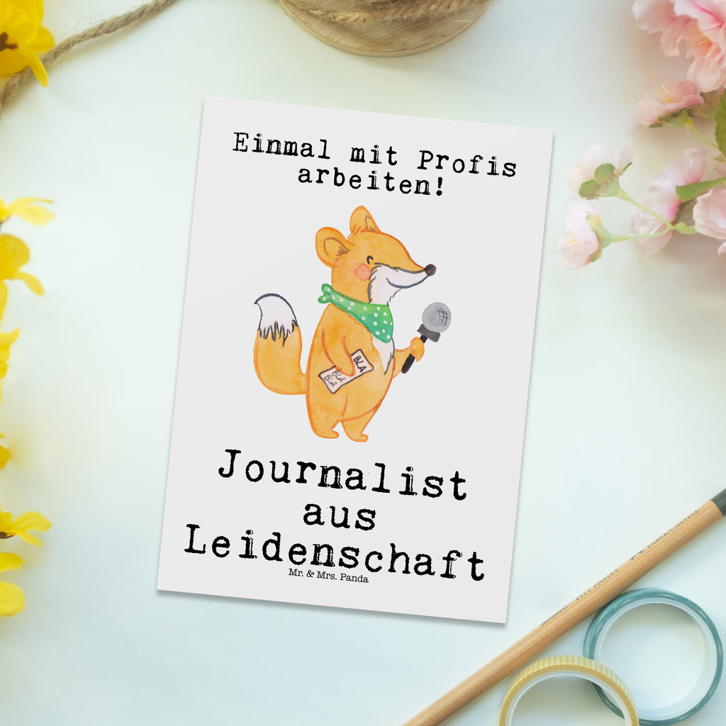 Postkarte Journalist aus Leidenschaft Geschenkkarte, Grußkarte, Karte, Einladung, Ansichtskarte, Geburtstagskarte, Einladungskarte, Dankeskarte, Beruf, Ausbildung, Jubiläum, Abschied, Rente, Kollege, Kollegin, Geschenk, Schenken, Arbeitskollege, Mitarbeiter, Firma, Danke, Dankeschön, Journalist, Reporter, Redakteur, Pressebüro, Studium