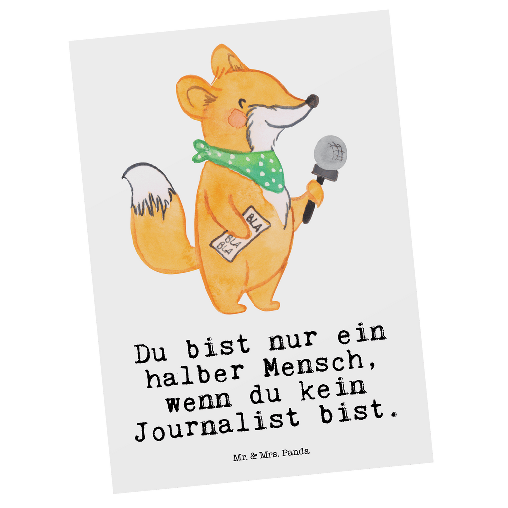 Postkarte Journalist mit Herz Geschenkkarte, Grußkarte, Karte, Einladung, Ansichtskarte, Geburtstagskarte, Einladungskarte, Beruf, Ausbildung, Jubiläum, Abschied, Rente, Kollege, Kollegin, Geschenk, Schenken, Arbeitskollege, Mitarbeiter, Firma, Danke, Dankeschön, Journalist, Reporter, Redakteur, Pressebüro, Studium