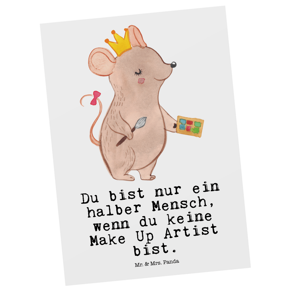 Postkarte Make Up Artist mit Herz Geschenkkarte, Grußkarte, Karte, Einladung, Ansichtskarte, Geburtstagskarte, Einladungskarte, Dankeskarte, Beruf, Ausbildung, Jubiläum, Abschied, Rente, Kollege, Kollegin, Geschenk, Schenken, Arbeitskollege, Mitarbeiter, Firma, Danke, Dankeschön, Kosmetiker, Make Up Artist, Maskenbildner, Visagist, Beauty Salon, Kosmetikstudio, Eröffnung