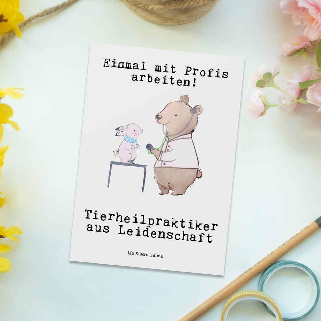 Postkarte Tierheilpraktiker aus Leidenschaft Geschenkkarte, Grußkarte, Karte, Einladung, Ansichtskarte, Geburtstagskarte, Einladungskarte, Dankeskarte, Beruf, Ausbildung, Jubiläum, Abschied, Rente, Kollege, Kollegin, Geschenk, Schenken, Arbeitskollege, Mitarbeiter, Firma, Danke, Dankeschön