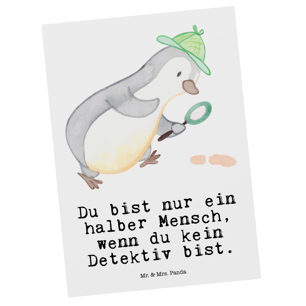 Postkarte Detektiv mit Herz Geschenkkarte, Grußkarte, Karte, Einladung, Ansichtskarte, Geburtstagskarte, Einladungskarte, Dankeskarte, Beruf, Ausbildung, Jubiläum, Abschied, Rente, Kollege, Kollegin, Geschenk, Schenken, Arbeitskollege, Mitarbeiter, Firma, Danke, Dankeschön, Detektiv, Ermittler, Agent, Privatdetektei, Berufsdetektiv, Wirtschaftsdetektei, Detektivausbildung, Spurensuche