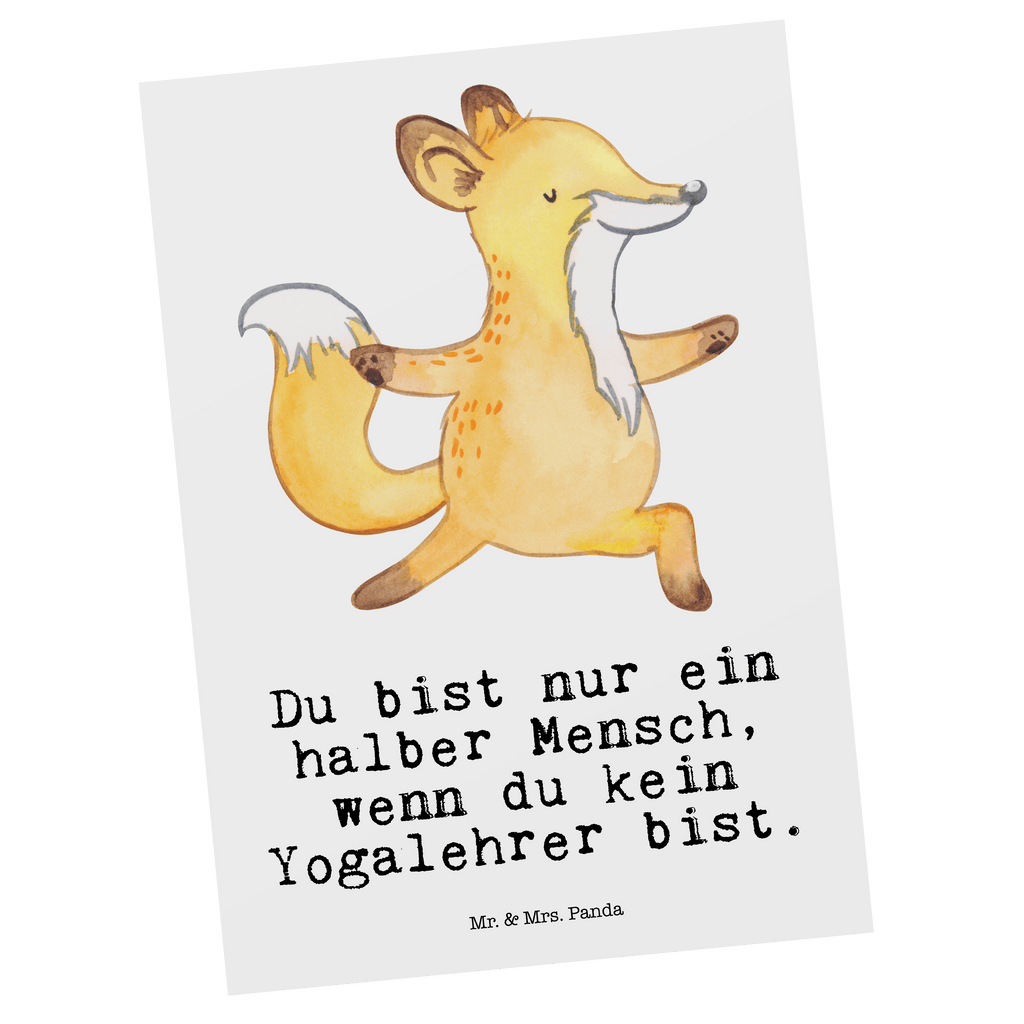 Postkarte Yogalehrer mit Herz Geschenkkarte, Grußkarte, Karte, Einladung, Ansichtskarte, Geburtstagskarte, Einladungskarte, Beruf, Ausbildung, Jubiläum, Abschied, Rente, Kollege, Kollegin, Geschenk, Schenken, Arbeitskollege, Mitarbeiter, Firma, Danke, Dankeschön