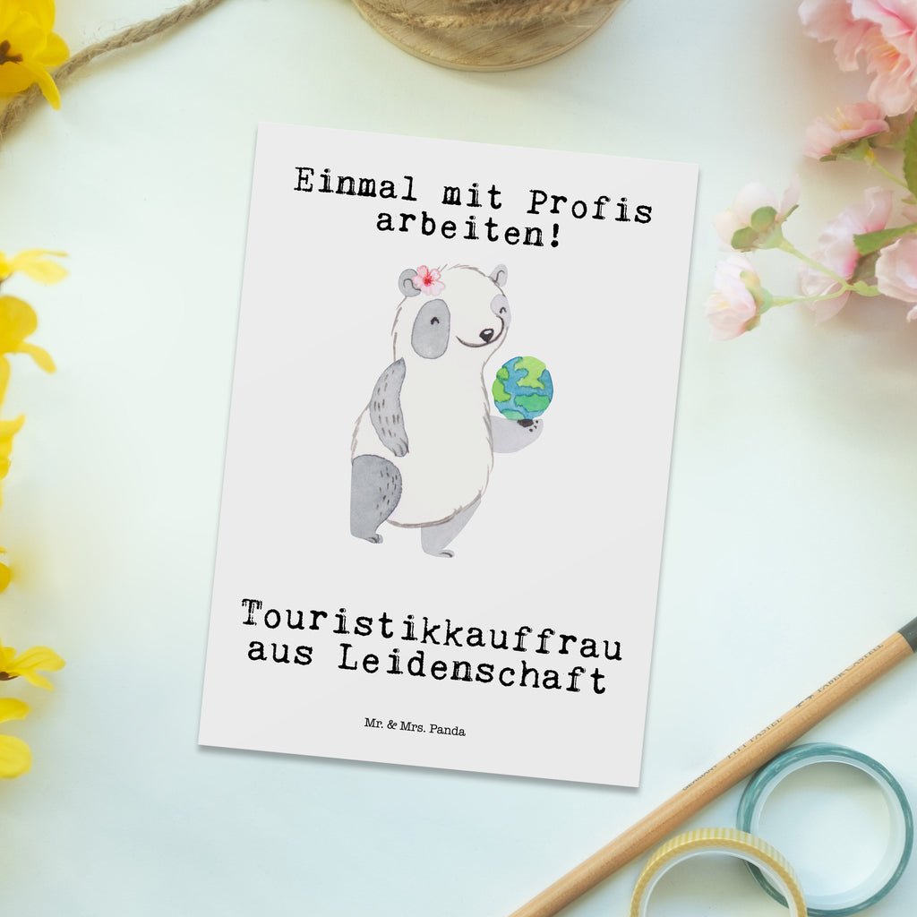 Postkarte Touristikkauffrau aus Leidenschaft Geschenkkarte, Grußkarte, Karte, Einladung, Ansichtskarte, Geburtstagskarte, Einladungskarte, Beruf, Ausbildung, Jubiläum, Abschied, Rente, Kollege, Kollegin, Geschenk, Schenken, Arbeitskollege, Mitarbeiter, Firma, Danke, Dankeschön