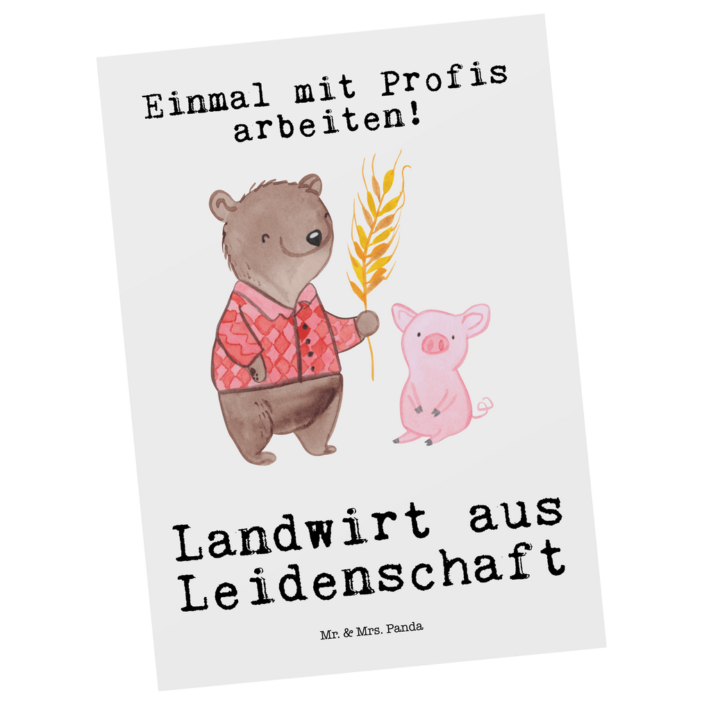 Postkarte Landwirt aus Leidenschaft Geschenkkarte, Grußkarte, Karte, Einladung, Ansichtskarte, Geburtstagskarte, Einladungskarte, Beruf, Ausbildung, Jubiläum, Abschied, Rente, Kollege, Kollegin, Geschenk, Schenken, Arbeitskollege, Mitarbeiter, Firma, Danke, Dankeschön, Landwirt; Bauer, Tierwirt, Agronom, Farmer, Bauernhof