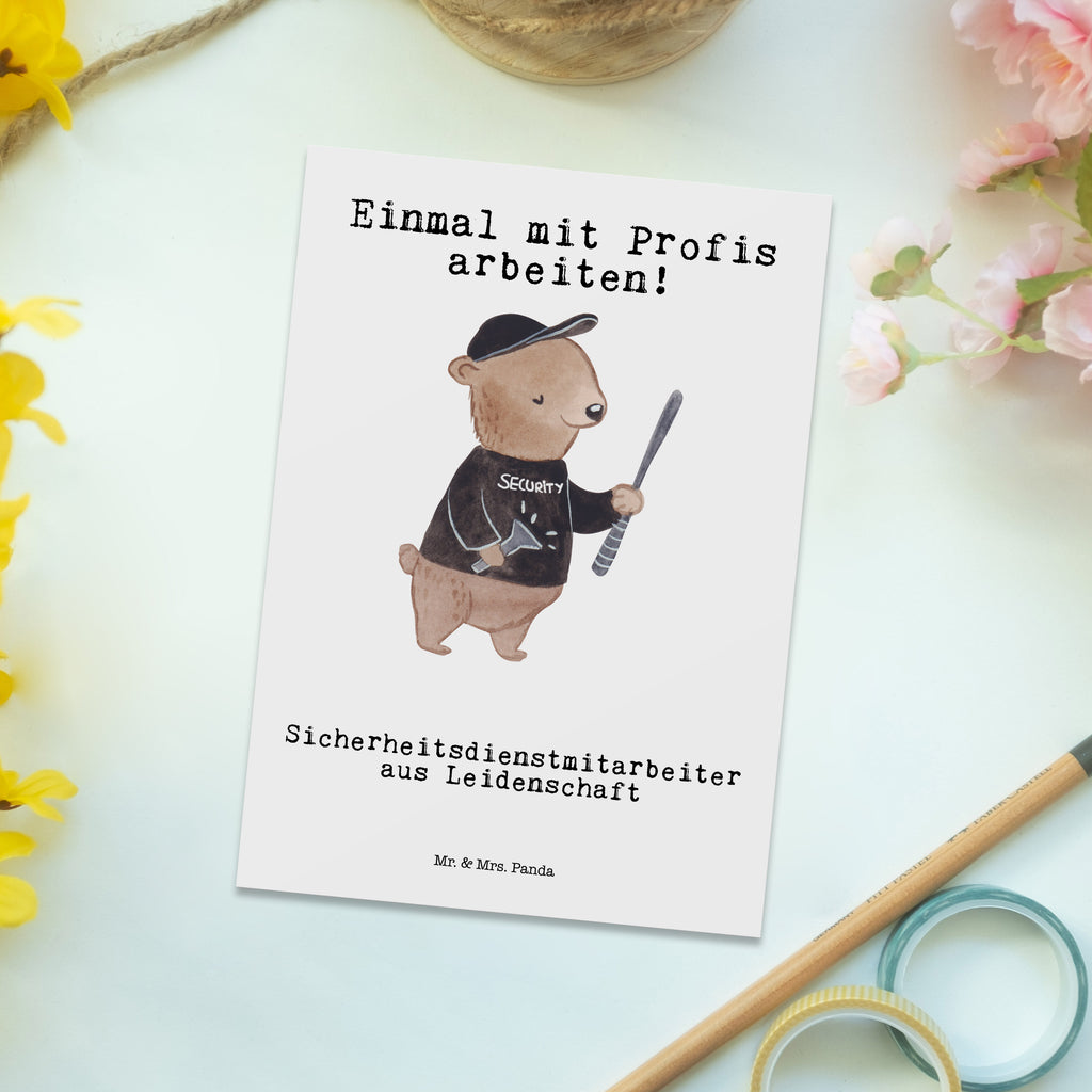Postkarte Sicherheitsdienstmitarbeiter aus Leidenschaft Geschenkkarte, Grußkarte, Karte, Einladung, Ansichtskarte, Geburtstagskarte, Einladungskarte, Dankeskarte, Beruf, Ausbildung, Jubiläum, Abschied, Rente, Kollege, Kollegin, Geschenk, Schenken, Arbeitskollege, Mitarbeiter, Firma, Danke, Dankeschön