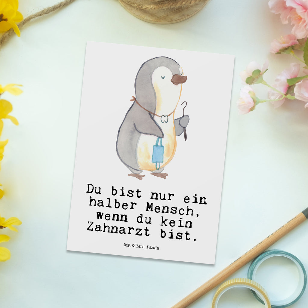Postkarte Zahnarzt mit Herz Geschenkkarte, Grußkarte, Karte, Einladung, Ansichtskarte, Geburtstagskarte, Einladungskarte, Dankeskarte, Beruf, Ausbildung, Jubiläum, Abschied, Rente, Kollege, Kollegin, Geschenk, Schenken, Arbeitskollege, Mitarbeiter, Firma, Danke, Dankeschön