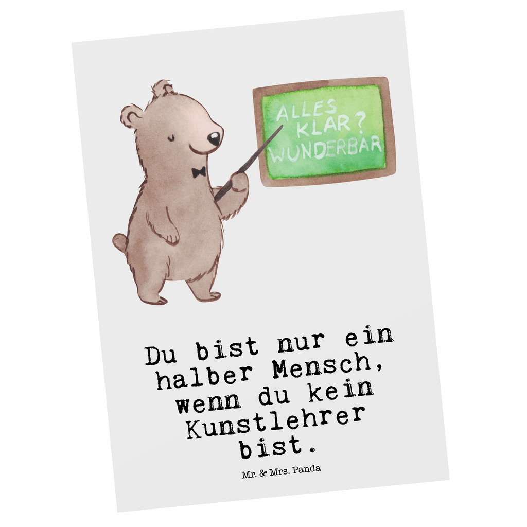 Postkarte Kunstlehrer mit Herz Geschenkkarte, Grußkarte, Karte, Einladung, Ansichtskarte, Geburtstagskarte, Einladungskarte, Beruf, Ausbildung, Jubiläum, Abschied, Rente, Kollege, Kollegin, Geschenk, Schenken, Arbeitskollege, Mitarbeiter, Firma, Danke, Dankeschön, Kunstlehrer, Kunstunterricht, Kunstschule