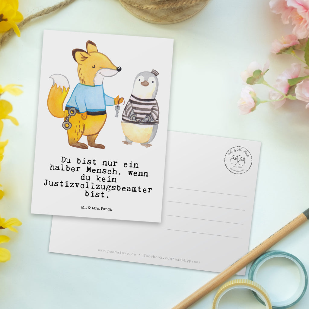 Postkarte Justizvollzugsbeamter mit Herz Geschenkkarte, Grußkarte, Karte, Einladung, Ansichtskarte, Geburtstagskarte, Einladungskarte, Dankeskarte, Beruf, Ausbildung, Jubiläum, Abschied, Rente, Kollege, Kollegin, Geschenk, Schenken, Arbeitskollege, Mitarbeiter, Firma, Danke, Dankeschön, Gefängniswärter, Justizvollzugsbeamter