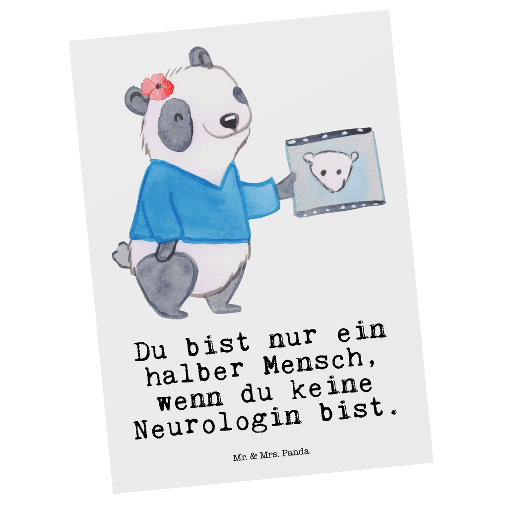 Postkarte Neurologin mit Herz Geschenkkarte, Grußkarte, Karte, Einladung, Ansichtskarte, Geburtstagskarte, Einladungskarte, Beruf, Ausbildung, Jubiläum, Abschied, Rente, Kollege, Kollegin, Geschenk, Schenken, Arbeitskollege, Mitarbeiter, Firma, Danke, Dankeschön, Neurologin, Neurologie, Mediziner, Medizinstudium