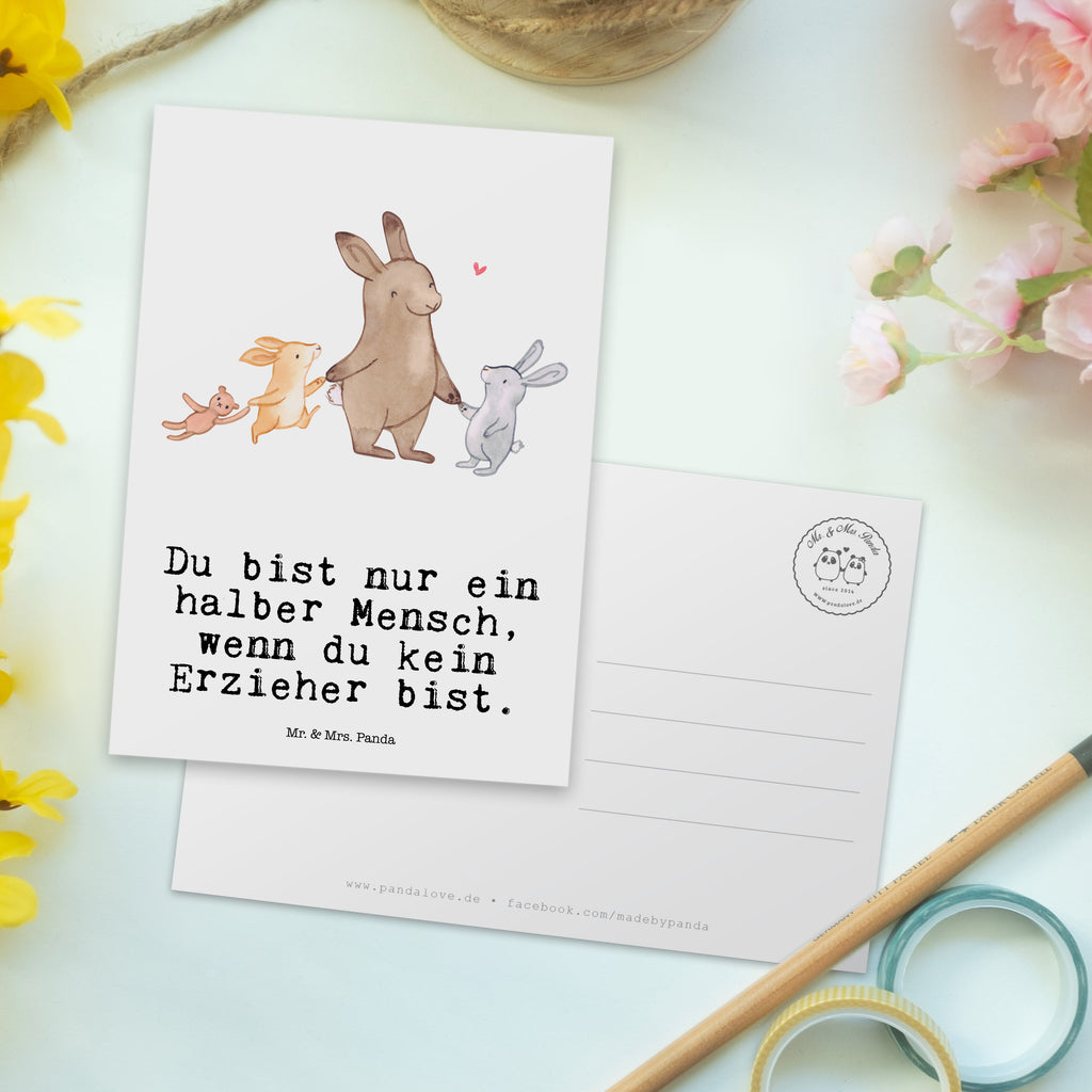 Postkarte Erzieher mit Herz Geschenkkarte, Grußkarte, Karte, Einladung, Ansichtskarte, Geburtstagskarte, Einladungskarte, Dankeskarte, Beruf, Ausbildung, Jubiläum, Abschied, Rente, Kollege, Kollegin, Geschenk, Schenken, Arbeitskollege, Mitarbeiter, Firma, Danke, Dankeschön, Erzieher, Kindergärtner, Pädagoge