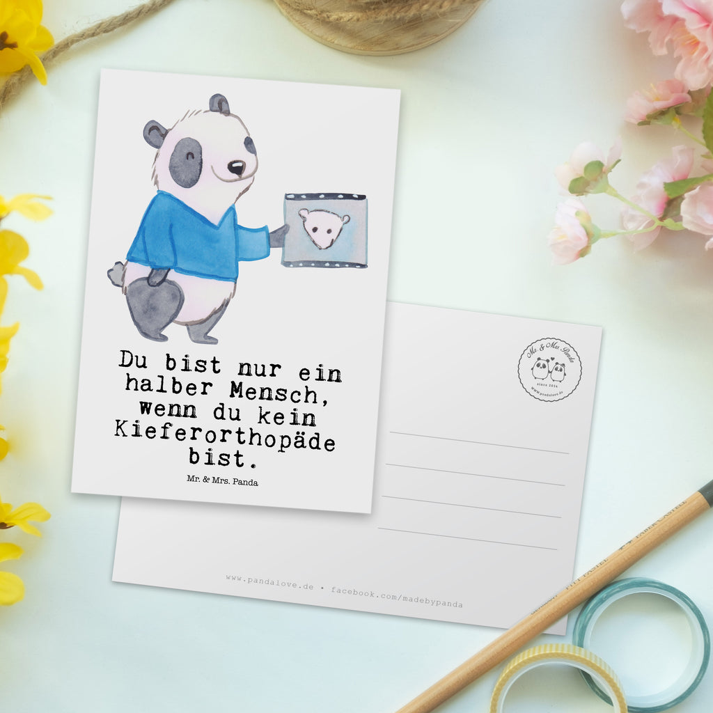 Postkarte Kieferorthopäde mit Herz Geschenkkarte, Grußkarte, Karte, Einladung, Ansichtskarte, Geburtstagskarte, Einladungskarte, Beruf, Ausbildung, Jubiläum, Abschied, Rente, Kollege, Kollegin, Geschenk, Schenken, Arbeitskollege, Mitarbeiter, Firma, Danke, Dankeschön