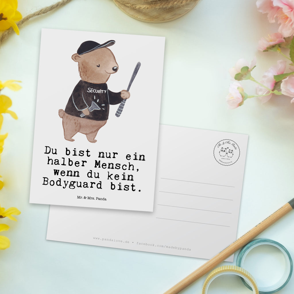 Postkarte Bodyguard mit Herz Geschenkkarte, Grußkarte, Karte, Einladung, Ansichtskarte, Geburtstagskarte, Einladungskarte, Dankeskarte, Beruf, Ausbildung, Jubiläum, Abschied, Rente, Kollege, Kollegin, Geschenk, Schenken, Arbeitskollege, Mitarbeiter, Firma, Danke, Dankeschön, Bodyguard, Personenschützer