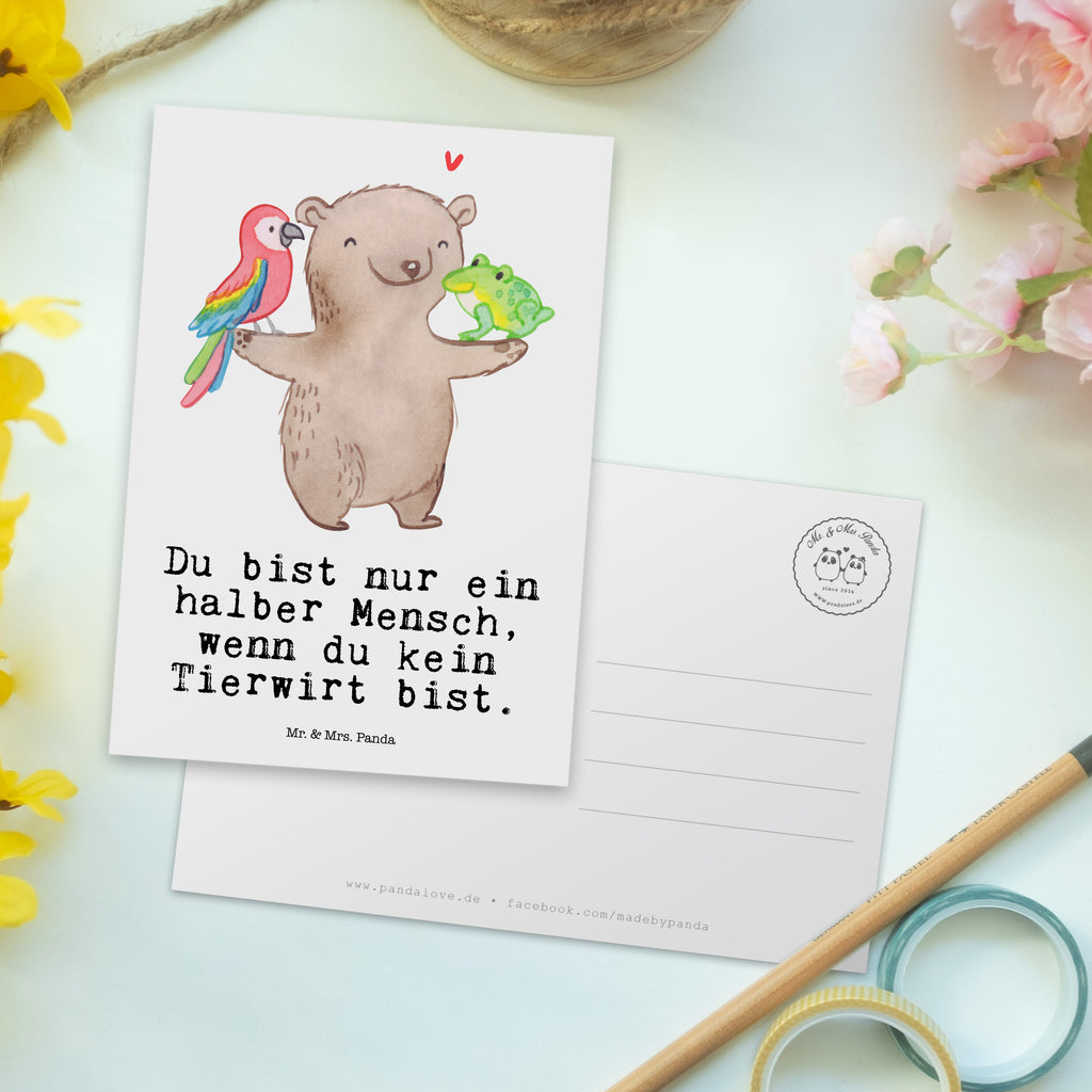 Postkarte Tierwirt mit Herz Geschenkkarte, Grußkarte, Karte, Einladung, Ansichtskarte, Geburtstagskarte, Einladungskarte, Dankeskarte, Beruf, Ausbildung, Jubiläum, Abschied, Rente, Kollege, Kollegin, Geschenk, Schenken, Arbeitskollege, Mitarbeiter, Firma, Danke, Dankeschön, Landwirt; Bauer, Tierwirt, Agronom, Farmer, Bauernhof