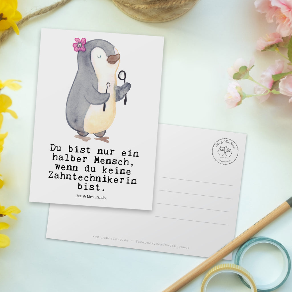 Postkarte Zahntechnikerin mit Herz Geschenkkarte, Grußkarte, Karte, Einladung, Ansichtskarte, Geburtstagskarte, Einladungskarte, Dankeskarte, Beruf, Ausbildung, Jubiläum, Abschied, Rente, Kollege, Kollegin, Geschenk, Schenken, Arbeitskollege, Mitarbeiter, Firma, Danke, Dankeschön