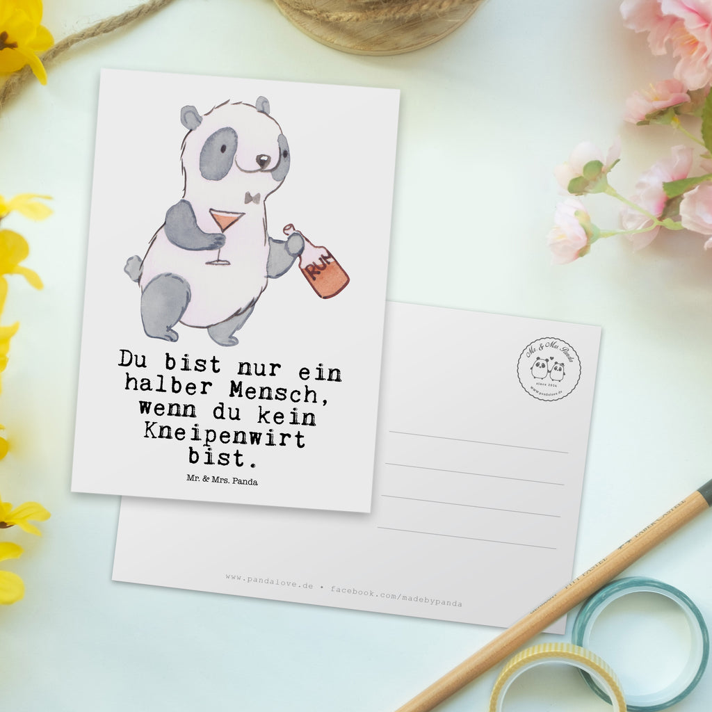 Postkarte Kneipenwirt mit Herz Geschenkkarte, Grußkarte, Karte, Einladung, Ansichtskarte, Geburtstagskarte, Einladungskarte, Dankeskarte, Beruf, Ausbildung, Jubiläum, Abschied, Rente, Kollege, Kollegin, Geschenk, Schenken, Arbeitskollege, Mitarbeiter, Firma, Danke, Dankeschön, Kneipenwirt, Gastwirt, Gaststätte, Kneipe, Eröffnung, Barkeeper, Bartender, Rum, Bar