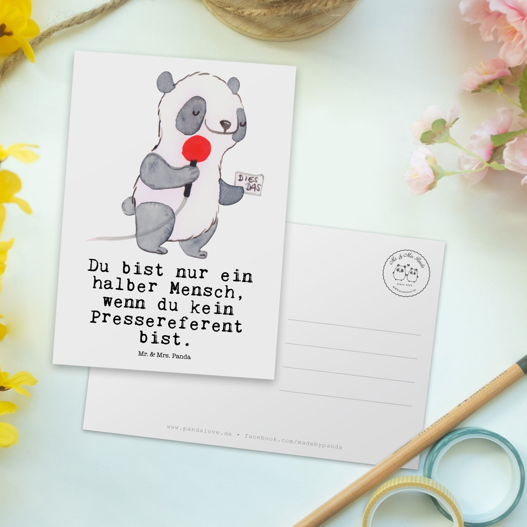Postkarte Pressereferent mit Herz Geschenkkarte, Grußkarte, Karte, Einladung, Ansichtskarte, Geburtstagskarte, Einladungskarte, Dankeskarte, Beruf, Ausbildung, Jubiläum, Abschied, Rente, Kollege, Kollegin, Geschenk, Schenken, Arbeitskollege, Mitarbeiter, Firma, Danke, Dankeschön, Pressereferent, Pressemitarbeiter, Presseagentur, Studium