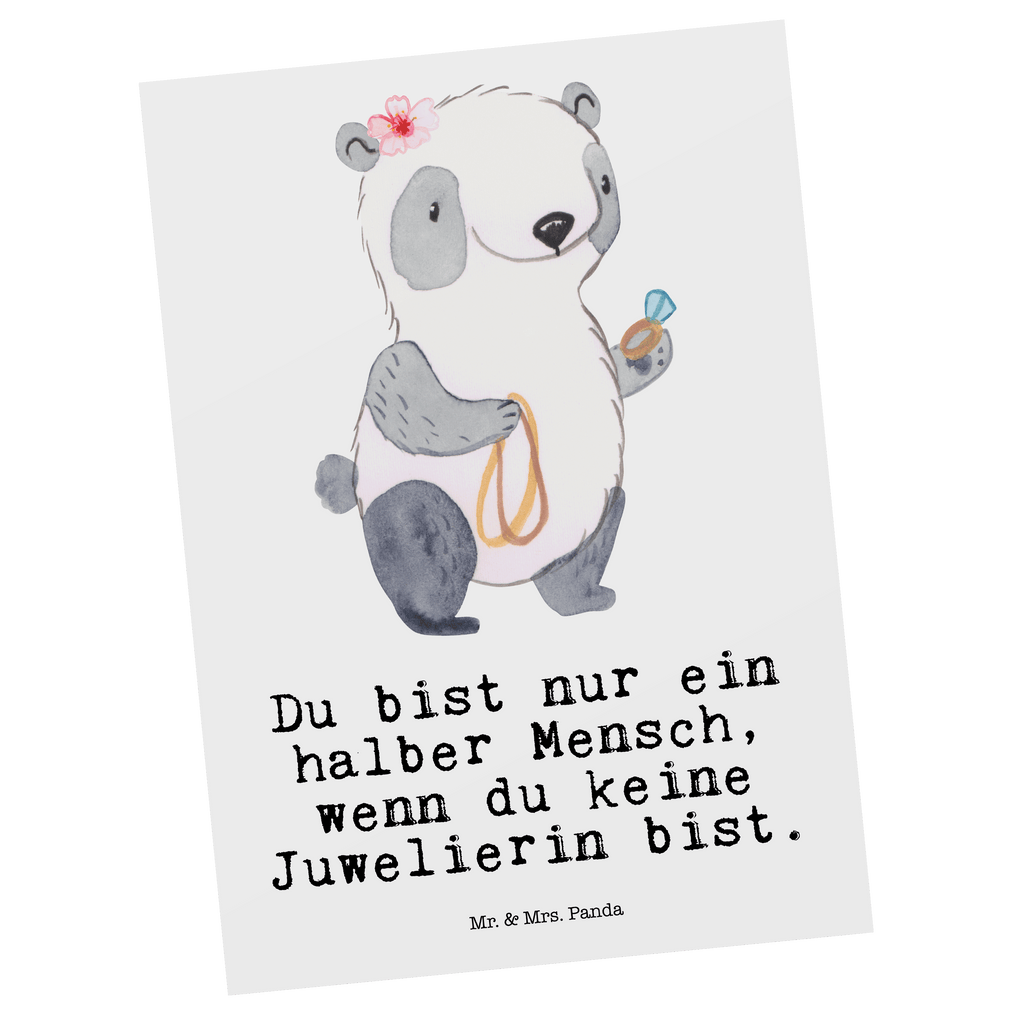 Postkarte Juwelierin mit Herz Geschenkkarte, Grußkarte, Karte, Einladung, Ansichtskarte, Geburtstagskarte, Einladungskarte, Dankeskarte, Beruf, Ausbildung, Jubiläum, Abschied, Rente, Kollege, Kollegin, Geschenk, Schenken, Arbeitskollege, Mitarbeiter, Firma, Danke, Dankeschön, Juwelierin, Goldschmiedin, Schmuckwarenhändlerin, Schmuckgeschäft, Eröffnung